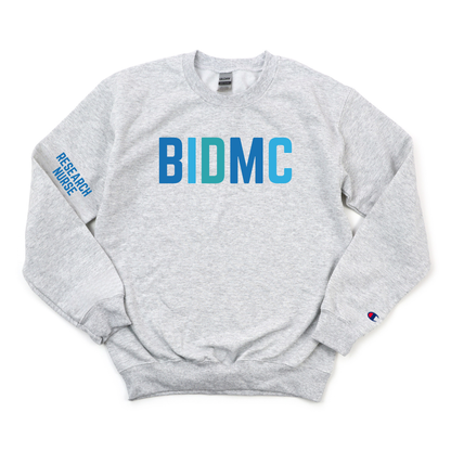 MULTICOLOR BLUE BIDMC CCTO - RESEARCH NURSE CHAMPION CREWNECK