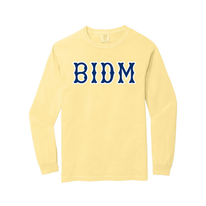 BIDM NAVY SOX LETTERS LONG SLEEVE