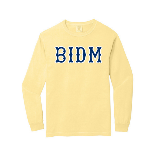 BIDM NAVY SOX LETTERS LONG SLEEVE