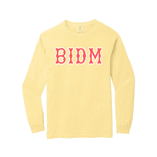 BIDM SOX LETTERS LONG SLEEVE