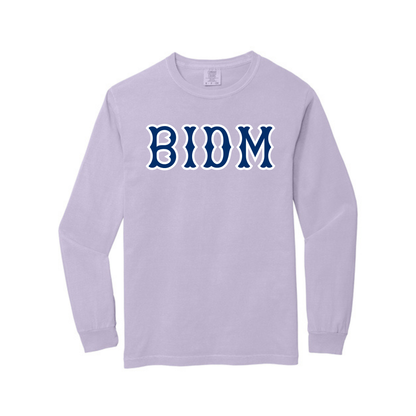 BIDM NAVY SOX LETTERS LONG SLEEVE