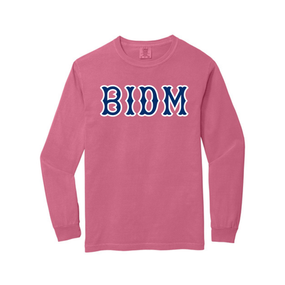BIDM NAVY SOX LETTERS LONG SLEEVE