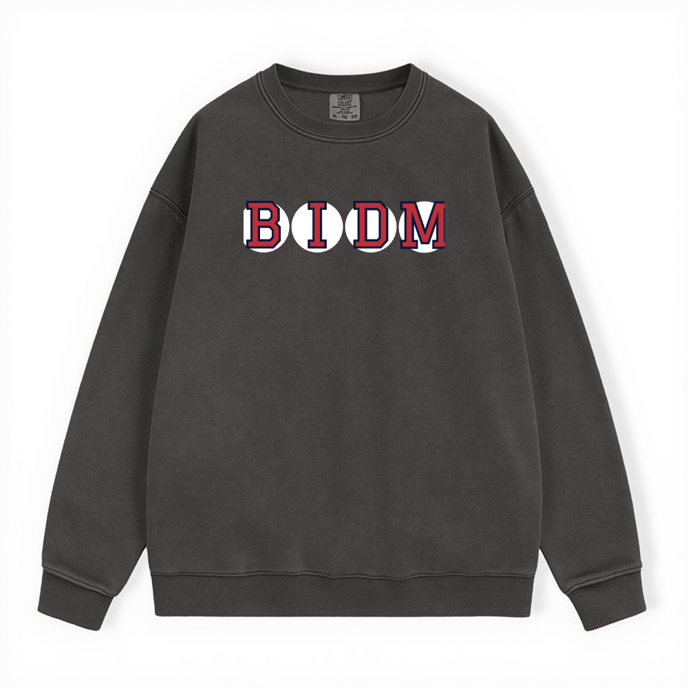 BIDM RETIRED SOX LETTER CREWNECK