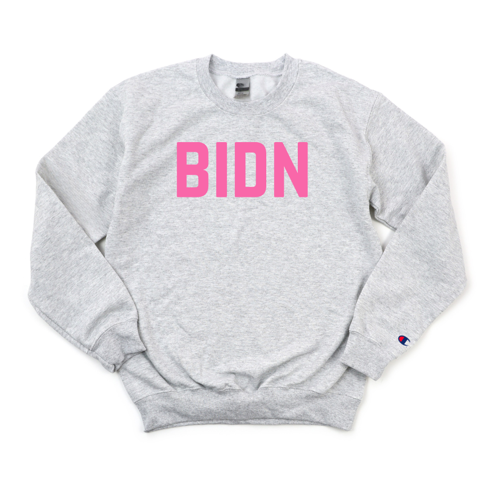 BIDN BREAST CANCER AWARENESS CHAMPION CREWNECK