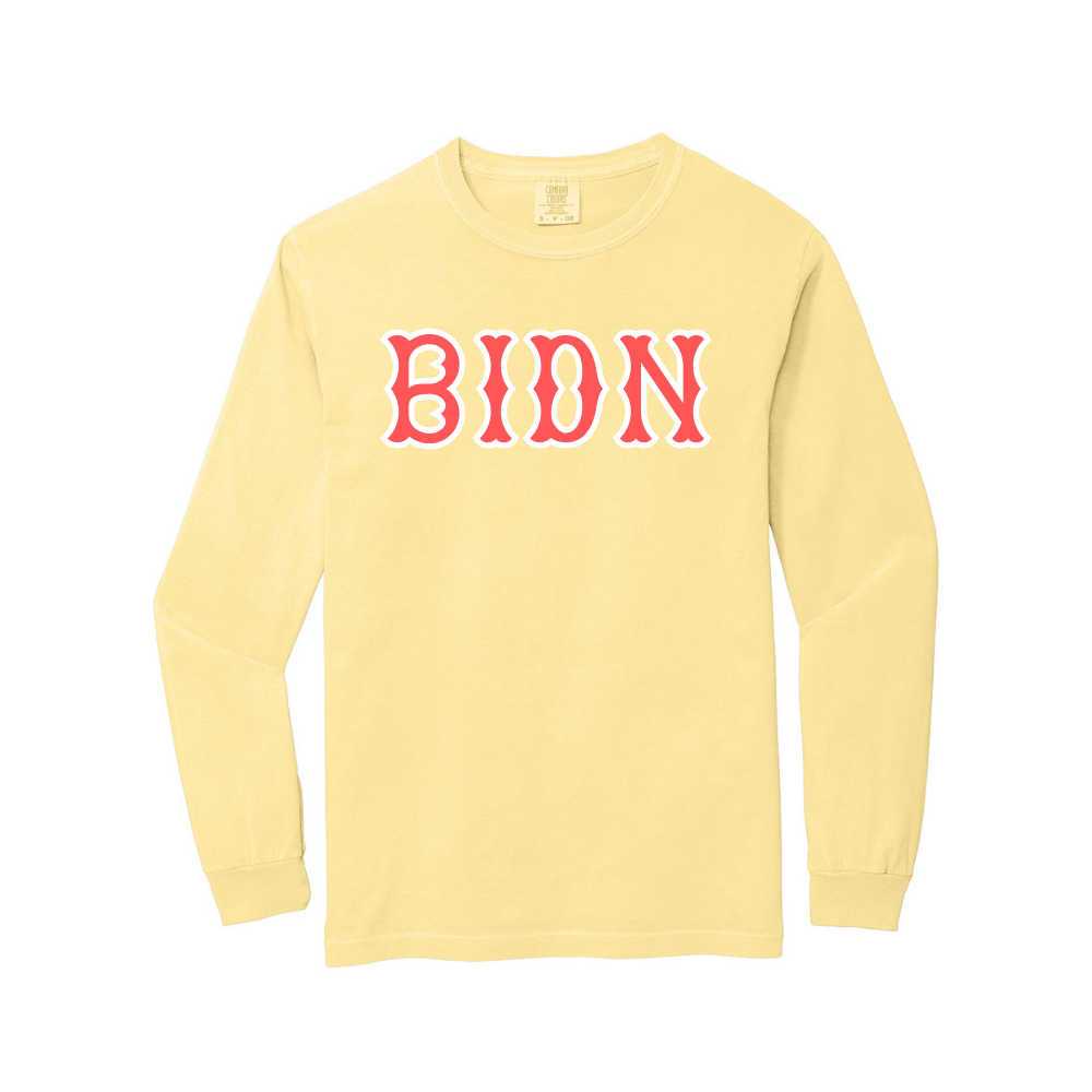 BIDN SOX LETTERS LONG SLEEVE