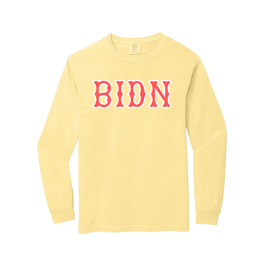 BIDN SOX LETTERS LONG SLEEVE