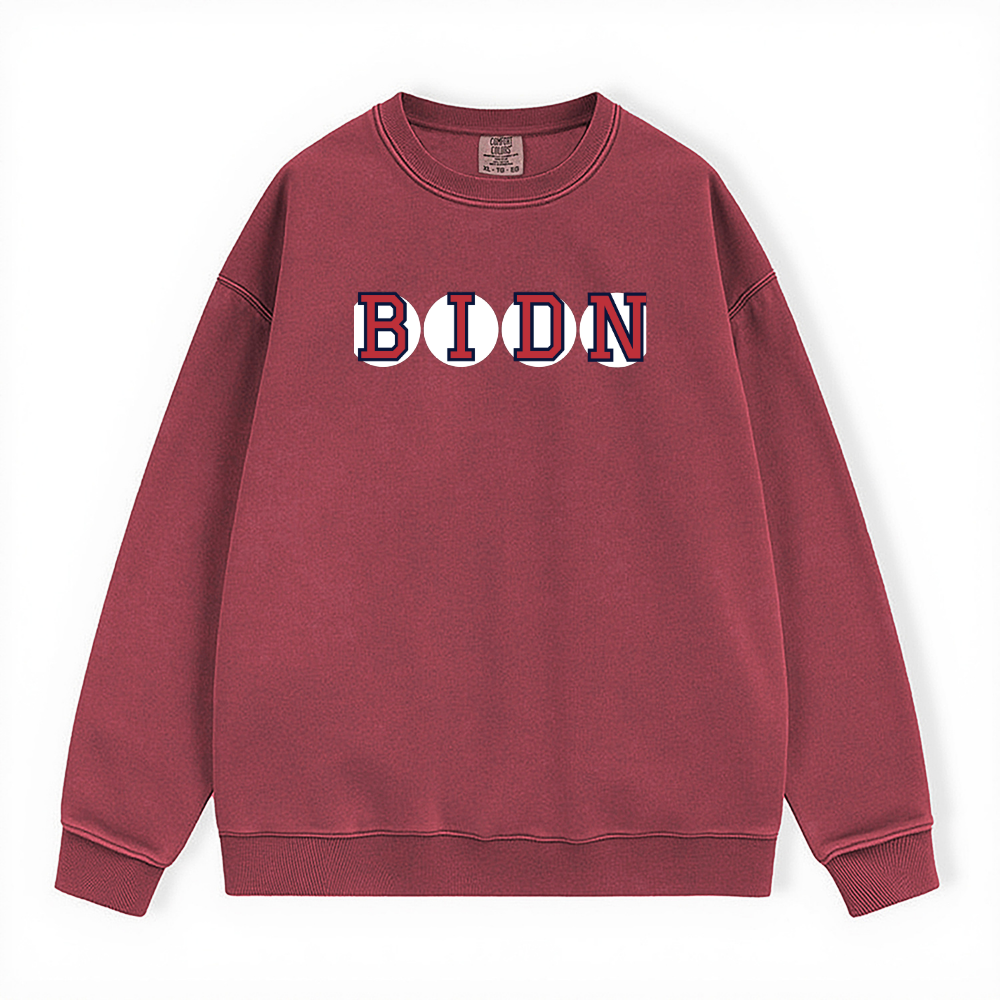 BIDN RETIRED SOX LETTER CREWNECK