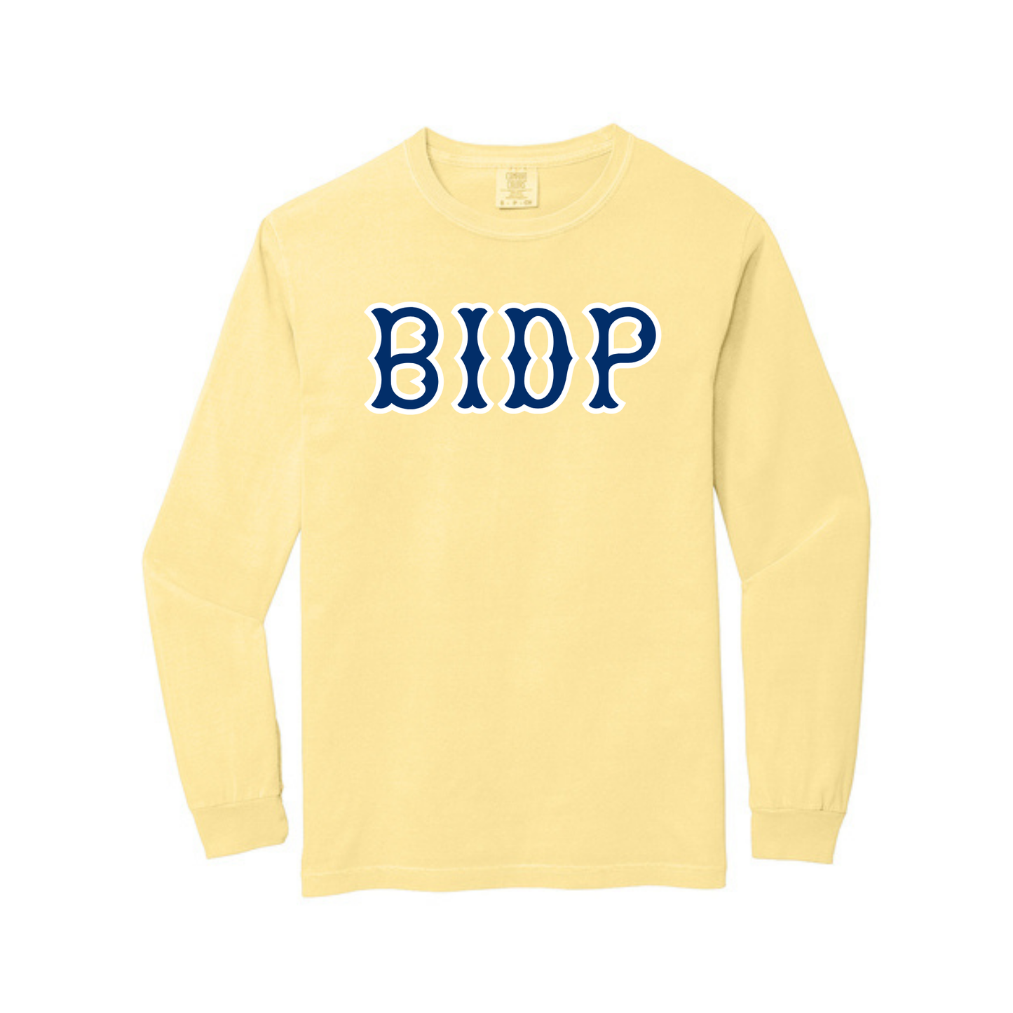 BIDP NAVY SOX LETTERS LONG SLEEVE