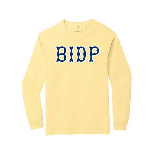 BIDP NAVY SOX LETTERS LONG SLEEVE
