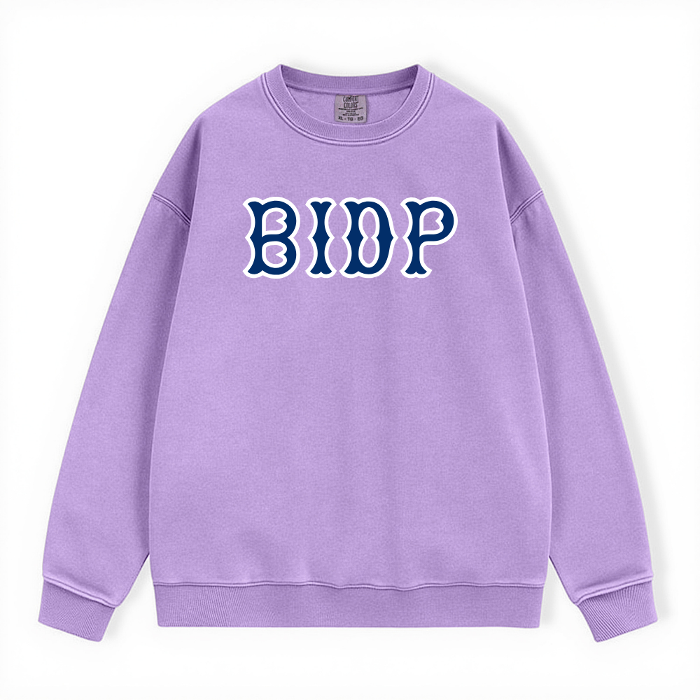 BIDP NAVY SOX LETTERS CREWNECK