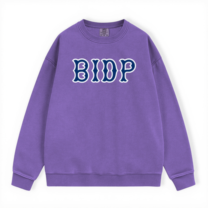 BIDP NAVY SOX LETTERS CREWNECK