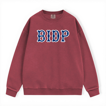 BIDP NAVY SOX LETTERS CREWNECK