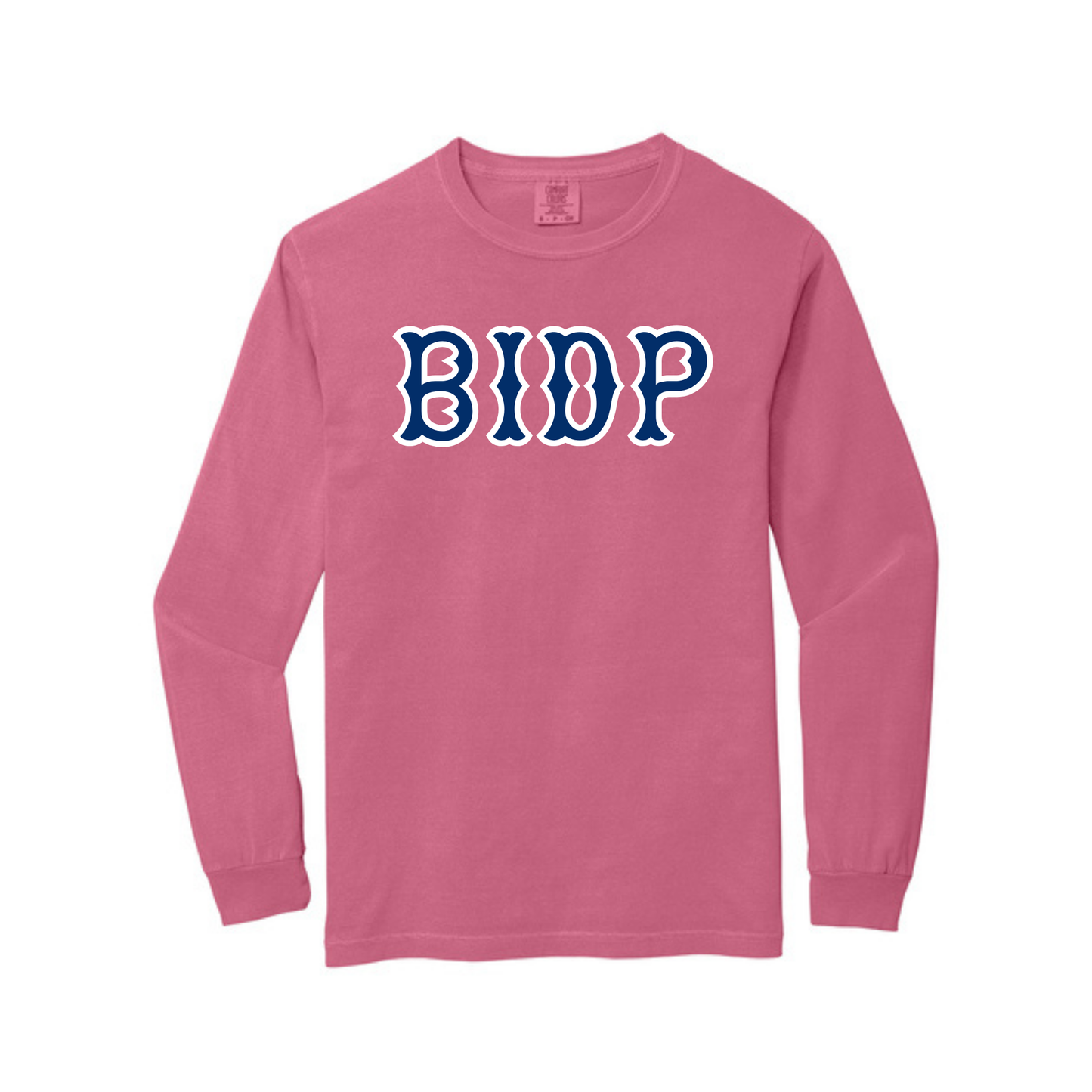 BIDP NAVY SOX LETTERS LONG SLEEVE