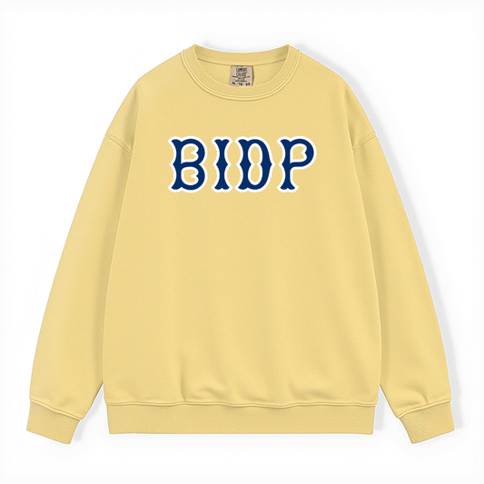 BIDP NAVY SOX LETTERS CREWNECK