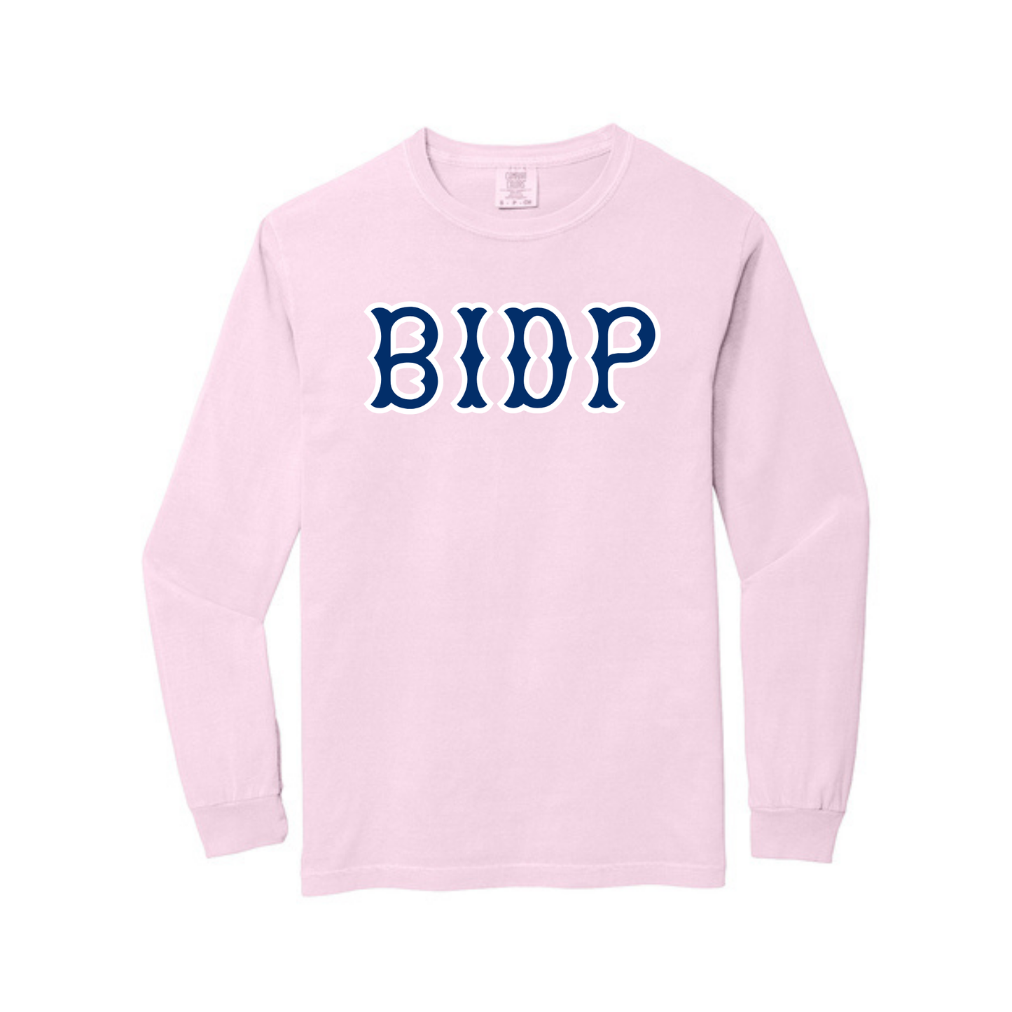 BIDP NAVY SOX LETTERS LONG SLEEVE