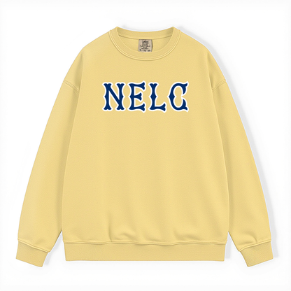 NELC  NAVY SOX LETTERS CRWNECK
