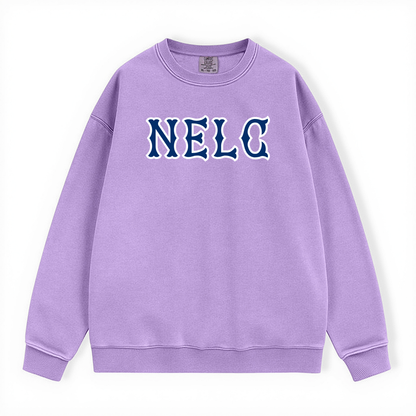 NELC  NAVY SOX LETTERS CRWNECK
