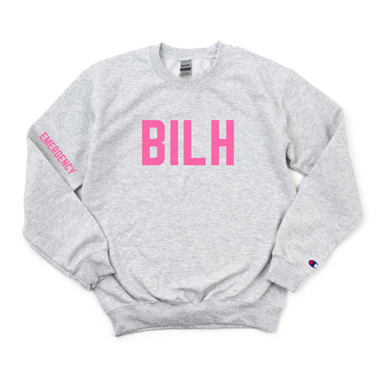 PINK BILH EMERGENCY CHAMPION CREWNECK
