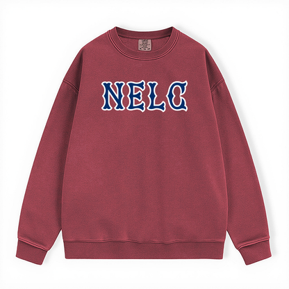 NELC  NAVY SOX LETTERS CRWNECK