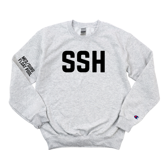BLACK SSH RN - MED SURG FLOAT POOL CHAMPION CREWNECK