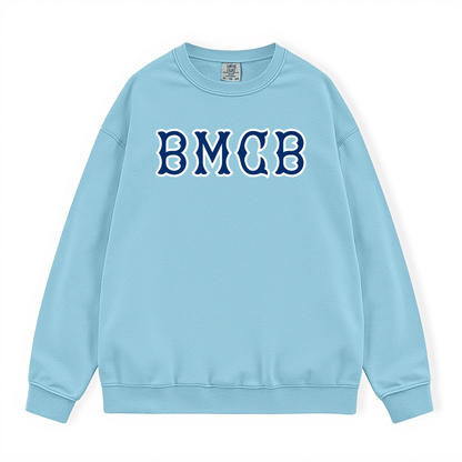 BMCB NAVY SOX LETTERS CREWNECK