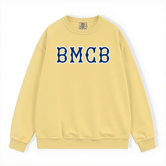 BMCB NAVY SOX LETTERS CREWNECK