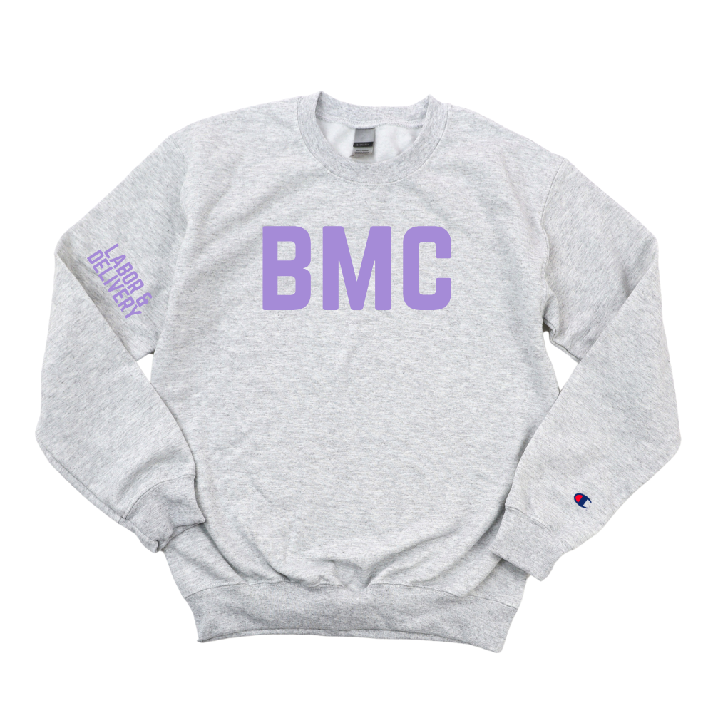 BMC RN LABOR AND DELIVERY CHAMPION CREWNECK