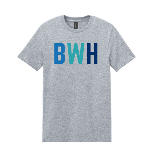 MULTICOLOR BLUE BWH GYN ONC OVARIAN CANCER AWARENESS TEE