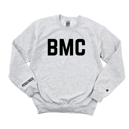 BLACK BMC PEDIATRICS CHAMPION CREWNECK BLACK