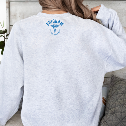 MULTI BLUE BWH PATIENT CARE TECH - 4A ONCOLOGY CHAMPION CREWNECK