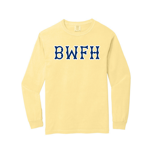 BWFH NAVY SOX LETTERS LONG SLEEVE