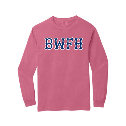 BWFH NAVY SOX LETTERS LONG SLEEVE