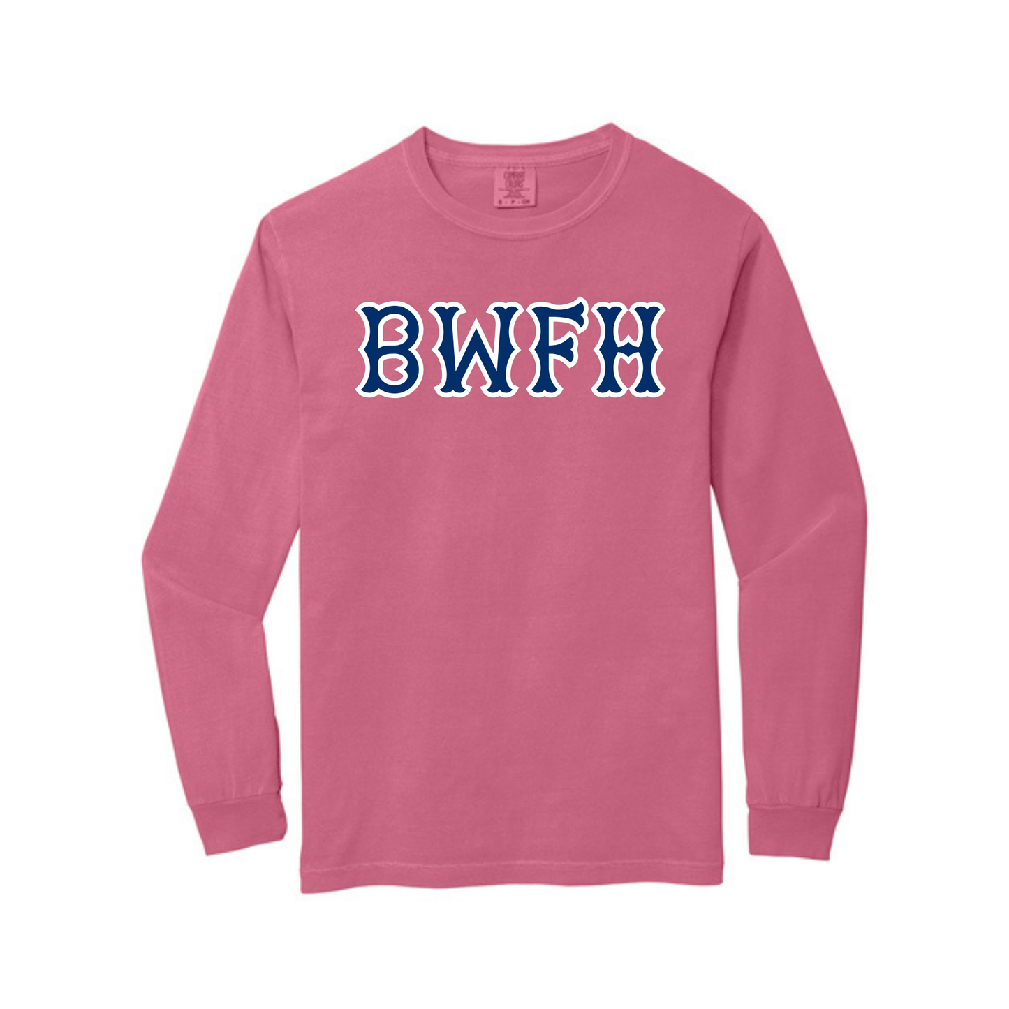 BWFH NAVY SOX LETTERS LONG SLEEVE