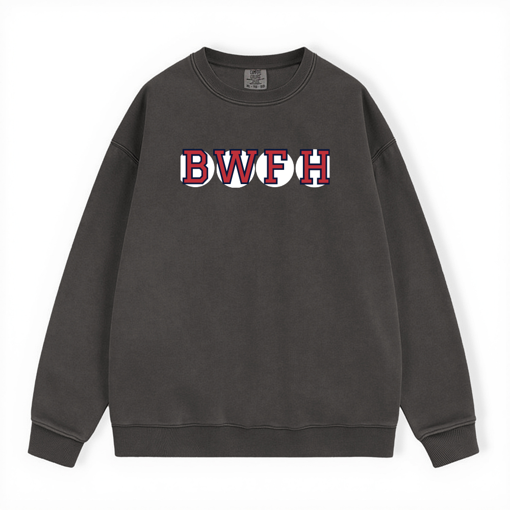 BWFH RETIRED SOX LETTER CREWNECK