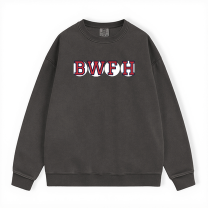 BWFH RETIRED SOX LETTER CREWNECK