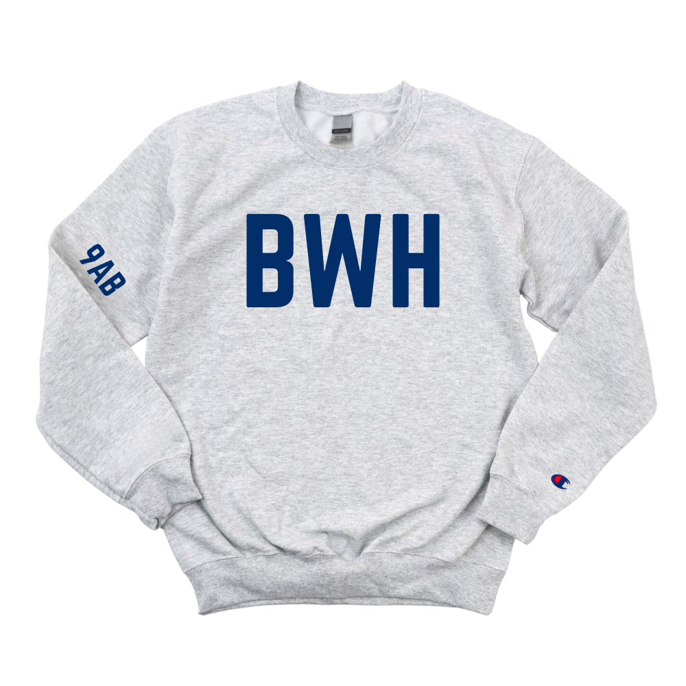 NAVY BWH 9AB CHAMPION CREWNECK