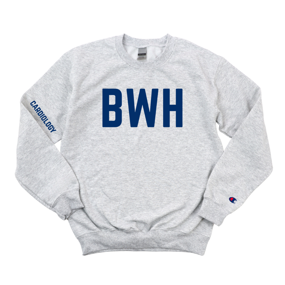 NAVY BWH CARDIOLOGY CHAMPION CREWNECK
