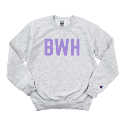 LILAC BWH CHAMPION CREWNECK