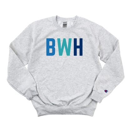 MULTICOLOR BLUE BWH CHAMPION CREWNECK