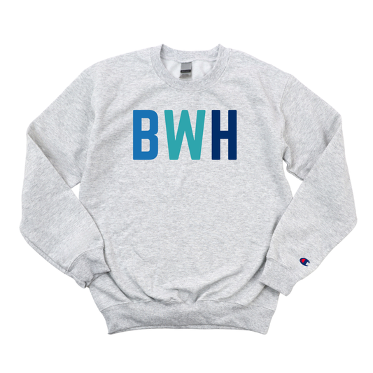 MULTICOLOR BLUE BWH CHAMPION CREWNECK