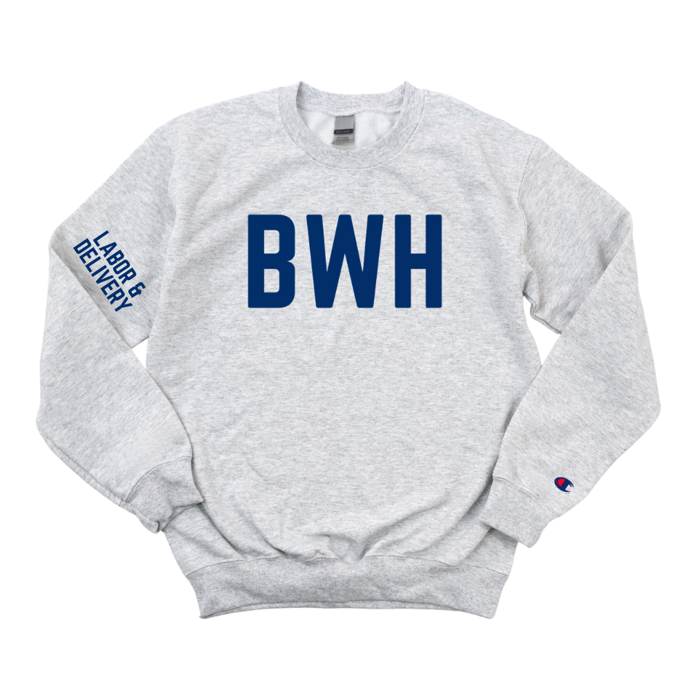 NAVY BWH LABOR & DELIVERY OB ADMITTING CHAMPION CREWNECK