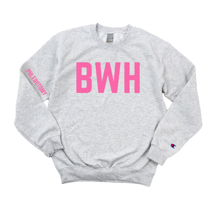 PINK BWH PHLEBOTOMY CREWNECK