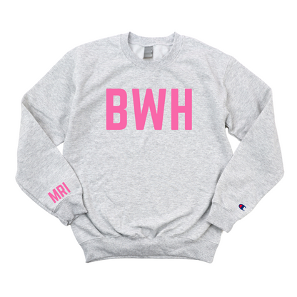PINK BWH MRI CHAMPION CREWNECK