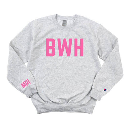 PINK BWH MRI CHAMPION CREWNECK
