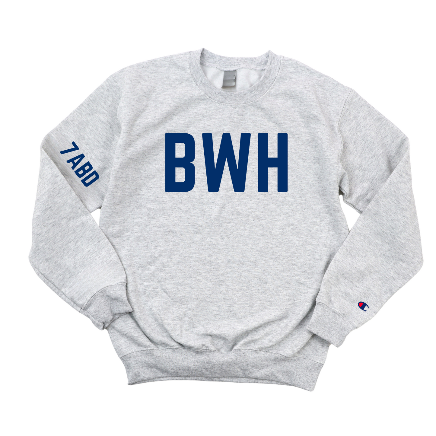 NAVY BWH 7ABD CHAMPION CREWNECK