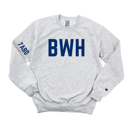 NAVY BWH 7ABD CHAMPION CREWNECK