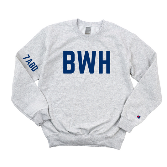 NAVY BWH 7ABD CHAMPION CREWNECK