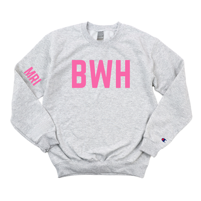 PINK BWH RADIOLOGY - MRI CHAMPION CREWNECK