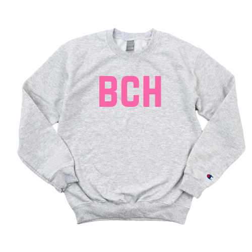 PINK BCH BREAST CANCER AWARENESS CREWNECK