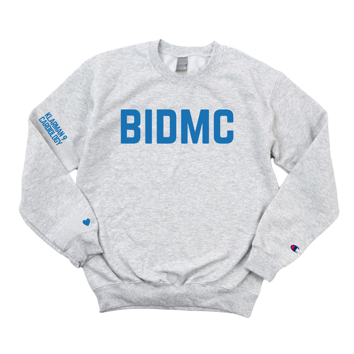 ROYAL BLUE BIDMC NS KLARMAN 9 CARDIOLOGY CHAMPION CREWNECK - CLEARANCE